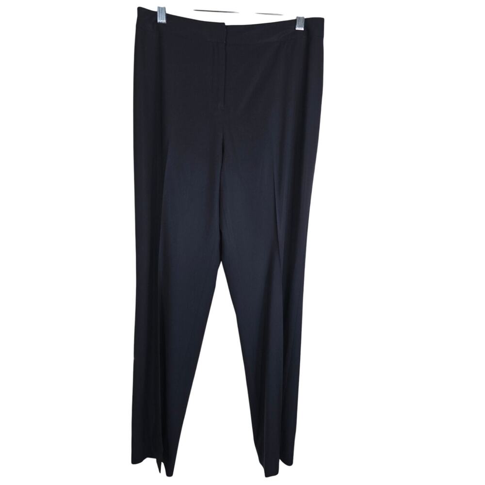 Lafayette 148 New York Menswear Business Work Wear Black Women's Dress Pants 10